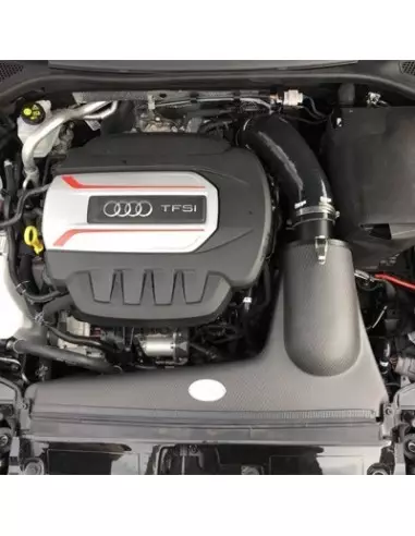 Audi S3 8V Forge Motorsport Kolfiber insugskit med svart silicon slang