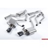 Audi S4 3,0TFSi B8 Milltek Sport Cat-Back 2x 150x95 Svarta ovala utblås Aktiva avgasventiler