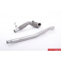 Audi TTS 2,0T OPF 8S Milltek Sport 3" gjuten Downpipe med 200 cells racekatalysator (upp till 400hk) (tar bort partikelfilter)