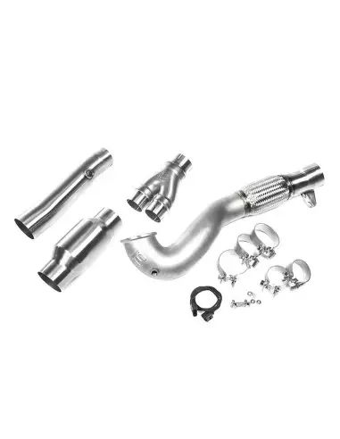 Audi RS3 2,5TFSi 8V Facelift Integrated Engineering Gjuten Downpipe med racekatalysator