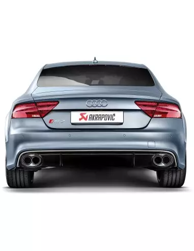 Audi RS7 4,0TFSi V8 4G Akrapovic Evolution System i Titan med kolfiber utblås