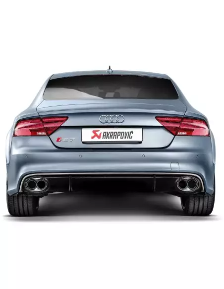 Audi RS7 4,0TFSi V8 4G Akrapovic Evolution System i Titan med kolfiber utblås