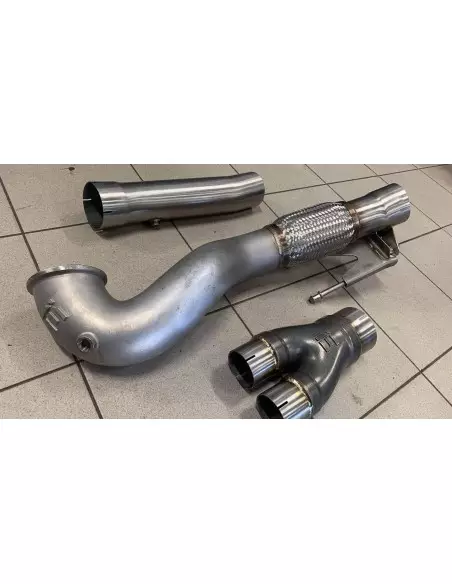 Audi RS3 2,5TFSi 8V Facelift Integrated Engineering Gjuten Downpipe med racekatalysator
