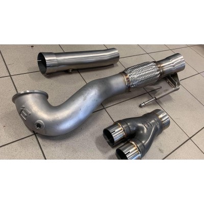 Audi TTRS 2,5TFSi 8S Integrated Engineering Gjuten Downpipe med racekatalysator