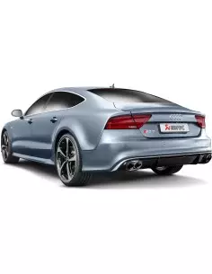 Audi RS7 4,0TFSi V8 4G Akrapovic Evolution System i Titan med kolfiber utblås