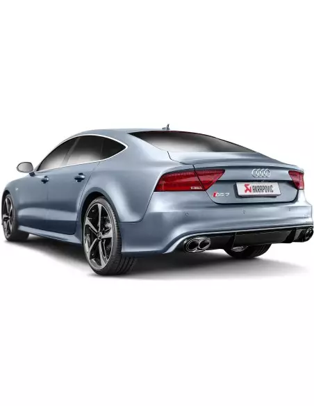 Audi RS7 4,0TFSi V8 4G Akrapovic Evolution System i Titan med kolfiber utblås