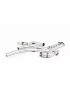 BMW M2 Competition S55 F87 Milltek Sport downpipes utan katalysatorer (OPF delete)