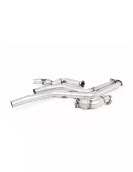 BMW M2 Competition S55 F87 Milltek Sport downpipes utan katalysatorer (OPF delete)