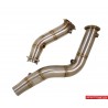 BMW M2 Competition S55 F87 Evolution Racewerks downpipes utan katalysatorer