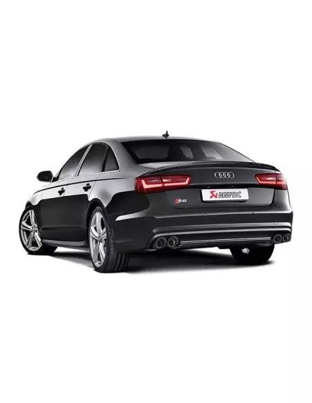 Audi S6 Akrapovic Evolution System i Titan med kolfiber utblås