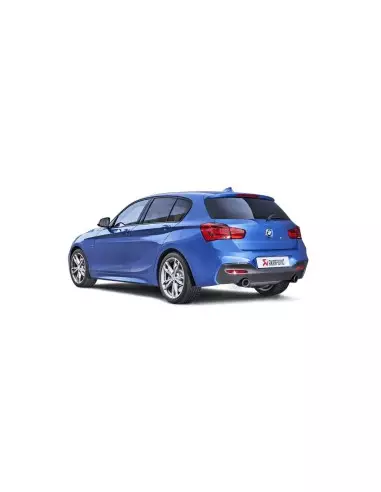 BMW M140i F20 / F21 B58 Akrapovic Evolution system i rostfritt med original avgasventil och kolfiber utblås