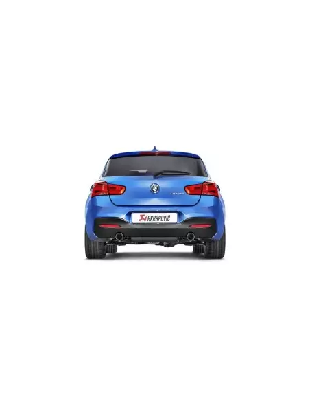 BMW M140i F20 / F21 B58 Akrapovic Evolution system i rostfritt med original avgasventil och kolfiber utblås
