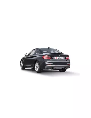 BMW M240i F22 / F23 B58 Akrapovic Slip-on i rostfritt med original avgasventil och kolfiber utblås