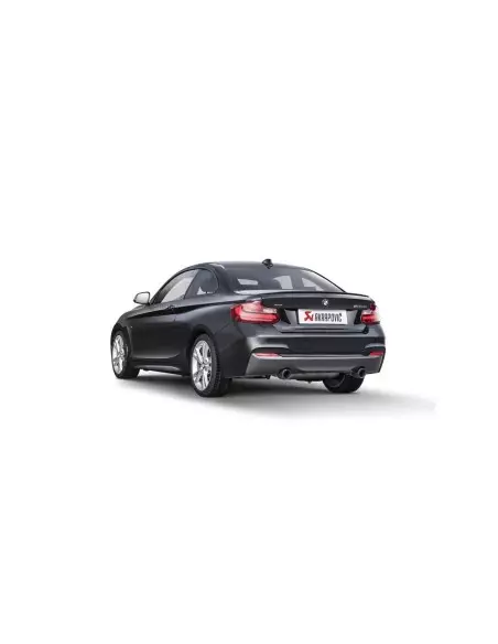 BMW M240i F22 / F23 B58 Akrapovic Slip-on i rostfritt med original avgasventil och kolfiber utblås