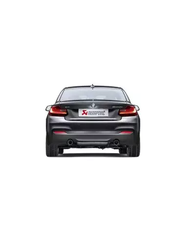 BMW M240i F22 / F23 B58 Akrapovic Slip-on i rostfritt med original avgasventil och kolfiber utblås