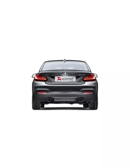 BMW M240i F22 / F23 B58 Akrapovic Slip-on i rostfritt med original avgasventil och kolfiber utblås