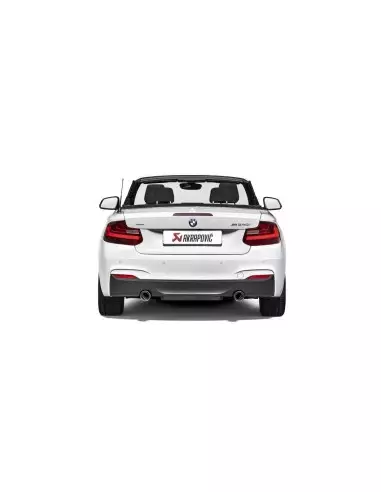 BMW M240i F22 / F23 B58 Akrapovic Slip-on i rostfritt med original avgasventil och kolfiber utblås