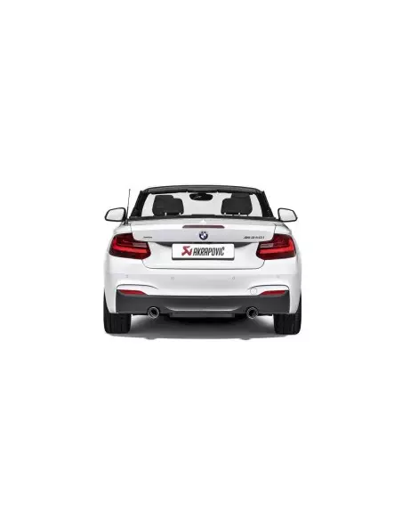 BMW M240i F22 / F23 B58 Akrapovic Slip-on i rostfritt med original avgasventil och kolfiber utblås