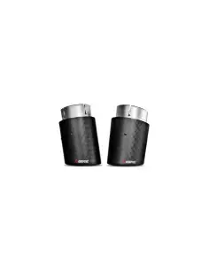 BMW M240i F22 / F23 B58 Akrapovic Slip-on i rostfritt med original avgasventil och kolfiber utblås 2