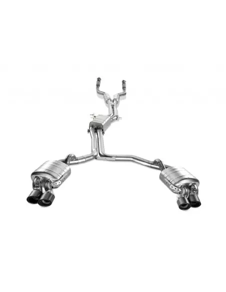 Audi S6 Akrapovic Evolution System i Titan med kolfiber utblås
