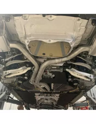 Audi RS6 4,0TFSi C8 Milltek Sport 3,15" Från Partikelfilter och bakåt (måste inte kapas) 2x Chrome Ovala utblås med avgasventile