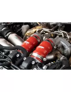 Audi RS6 4,0TFSi V8 C7 Forge Motorsport laddluftsslangar i svart silicon