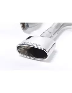Seat Leon 2,0TFSi Cupra 3 & 5 dörrars Milltek Sport Cat-Back 2x 152x76 Ovala chrome utblås - Non-Resonated (mindre-dämpad) 2