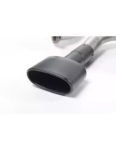 Seat Leon 2,0TFSi Cupra 3 & 5 dörrars OPF Milltek Sport Cat-Back 2x 152x76 Ovala svarta utblås - Non-Resonated (mindre-dämpad)