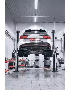 Audi RS6 4,0TFSi C7 Milltek Sport Turbo-Back avgassystem utan katalysator använder original avgasventiler - Non-Resonated (mindr