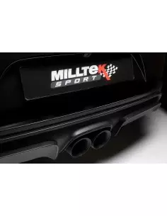 Porsche Cayman 2,5T S OPF 718 Milltek Sport 2,5" OPF-Back avgassystem 2x 100 svarta utblås