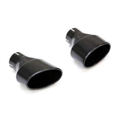 Audi TTRS 2,5TFSi 8S Milltek Sport 80mm Cat-Back 2x 170x107 Svarta Ovala utblås med avgasventiler - Non-Resonated (mindre-dämpad