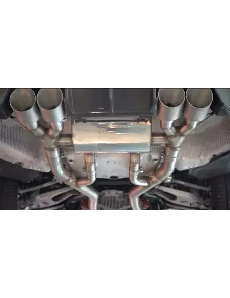 BMW M3 S58 G80 / G81 Milltek Sport Från Partikelfilter och bakåt (måste kapas) 4x GT100 Titan utblås med avgasventiler