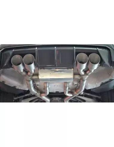 BMW M3 S58 G80 / G81 Milltek Sport Från Partikelfilter och bakåt (måste kapas) 4x GT100 Titan utblås med avgasventiler