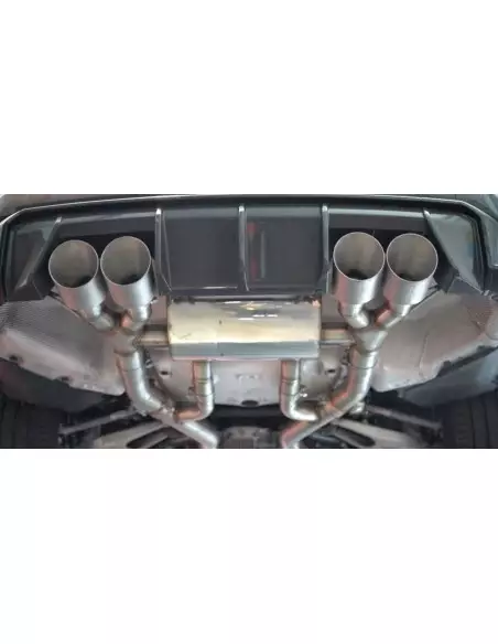 BMW M3 S58 G80 / G81 Milltek Sport Från Partikelfilter och bakåt (måste kapas) 4x GT100 Titan utblås med avgasventiler