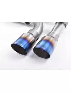BMW M3 S58 G80 / G81 Milltek Sport Från Partikelfilter och bakåt (måste kapas) 4x GT100 Brända titan utblås med avgasventiler 2