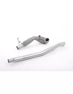 VW T-roc 2,0TFSi R A11 Milltek Sport 3" gjuten Downpipe med 200 cells racekatalysator (upp till 400hk) (tar bort partikelfilter)