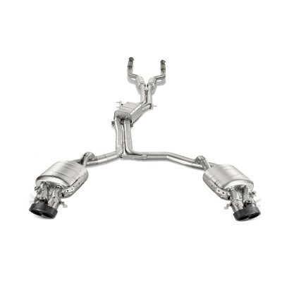 Audi RS6 4,0TFSi V8 C7 Akrapovic Evolution System i Titan med kolfiber utblås