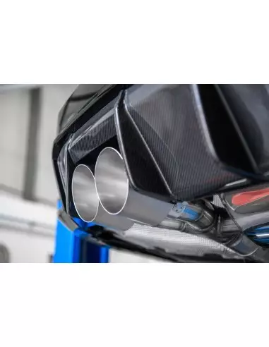 BMW M3 S58 G80 / G81 Milltek Sport Från Partikelfilter och bakåt (måste kapas) 4x GT100 Titan utblås med avgasventiler
