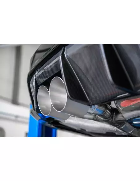 BMW M3 S58 G80 / G81 Milltek Sport Från Partikelfilter och bakåt (måste kapas) 4x GT100 Titan utblås med avgasventiler