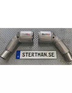 Audi S8 4,0TFSi D5 Milltek Sport 3,15" Downpipes med värme skydd utan katalysatorer (till original avgassystem efter partikelfil