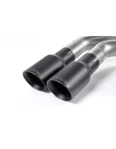 VW Golf R 3/5 dörrars mk7.5 Milltek Sport 3" Cat-Back 4x 100 svarta GT utblås (utan avgasstyrning) - Non-Resonated (mindre-dämpa