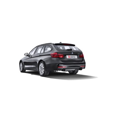 BMW 340i B58 F30 / F31 (ej OPF bilar) Akrapovic Evolution System i Rostfritt med Kolfiber utblås