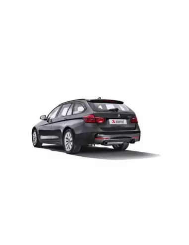 BMW 340i B58 F30 / F31 (ej OPF bilar) Akrapovic Evolution System i Rostfritt med Kolfiber utblås