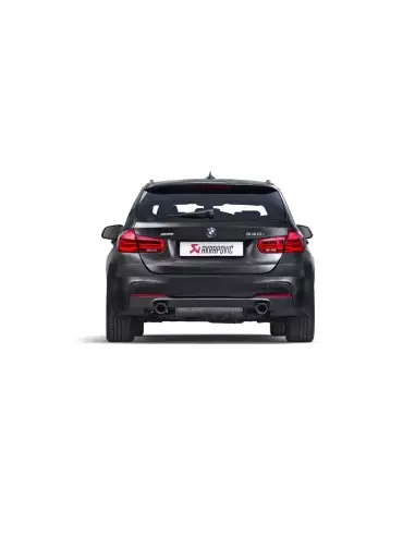 BMW 340i B58 F30 / F31 (ej OPF bilar) Akrapovic Evolution System i Rostfritt med Kolfiber utblås