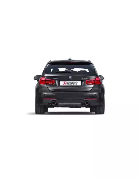 BMW 340i B58 F30 / F31 (ej OPF bilar) Akrapovic Evolution System i Rostfritt med Kolfiber utblås