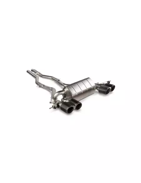 BMW M3 S58 G80 / G81 Akrapovic Slip-On i Titan med fyrkantiga Kolfiber utblås 