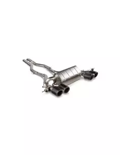 BMW M4 S58 G82 / G83 Akrapovic Slip-On i Titan med fyrkantiga Kolfiber utblås 2