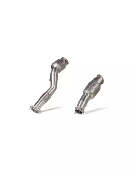 BMW M3 S58 G80 / G81 Akrapovic Downpipes i Rostfritt med racekatalysatorer