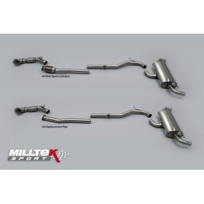 Audi TTRS 2,5TFSi Coupé Milltek Sport Turbo-Back "Race" med aktiva avgasventiler