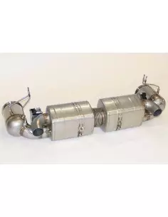 Porsche 992 Carrera Europipe Turbo-Back avgassystem med racekatalysatorer (OPF Delete, inga ventiler)